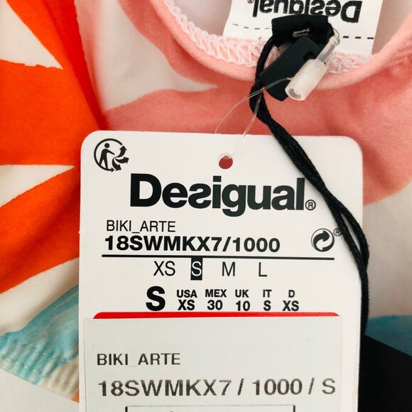 Desigual Women's Biki Arte One-Piece Swimsuit Size S Multicolor Abstract Print - Picture 7 of 8